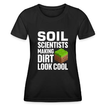 Soil Scientist Pedology - Women's Functional T-Shirt - black - Front - AI Model Female 172 light (172cm)