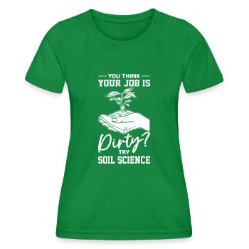 Soil Scientist Pedology - Women's Functional T-Shirt - kelly green - Front - AI Model Female 172 dark (172cm)