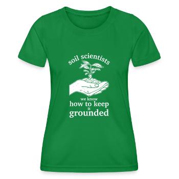 Soil Scientist Pedology - Women's Functional T-Shirt - kelly green - Front - AI Model Female 172 dark (172cm)