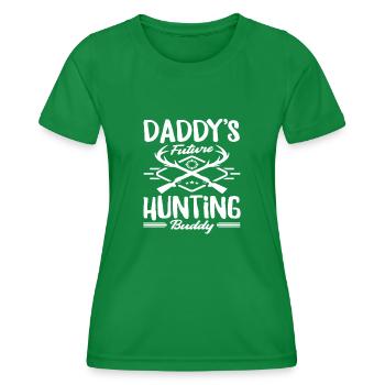 Papas Zukünftiger Jagdbegleiter - Frauen Funktions-T-Shirt - Kelly Green - Vorne - AI Model Female 172 dark (172cm)