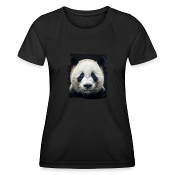 Panda géant Pandas Große Pandas Großer Panda - T-shirt sport Femme - noir - Devant - AI Model Female 172 light (172cm)