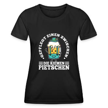 Vous fouetter entre les branchies de manière soignée - T-shirt sport Femme - noir - Devant - AI Model Female 172 light (172cm)