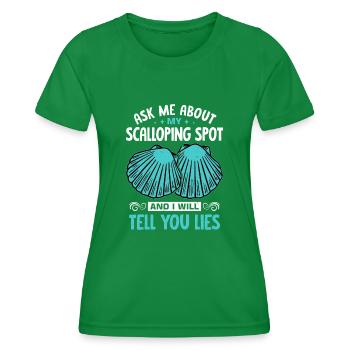 Scallop - Women's Functional T-Shirt - kelly green - Front - AI Model Female 172 dark (172cm)