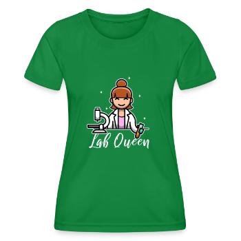 Reine du labo - T-shirt sport Femme - vert - Devant - AI Model Female 172 dark (172cm)
