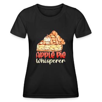 Apple pie whisperer thanksgiving applepie lover - Women's Functional T-Shirt - black - Front - AI Model Female 172 light (172cm)