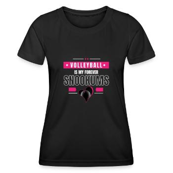 Volleyball Forever Snookums - Women's Functional T-Shirt - black - Front - AI Model Female 172 light (172cm)