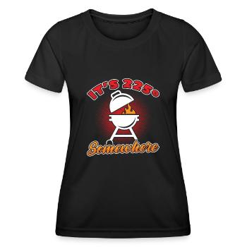 Barbeque BBQ Barbeque Grilling - Women's Functional T-Shirt - black - Front - AI Model Female 172 light (172cm)