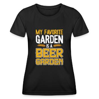 Feierabend, Bier, Hopfen Smoothie, Biergarten - Frauen Funktions-T-Shirt - Schwarz - Vorne - AI Model Female 172 light (172cm)