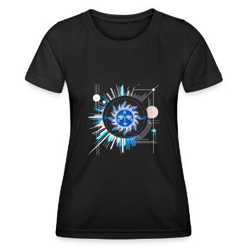 Tarot Karte Okkult Astrologie gothic esoterik - Frauen Funktions-T-Shirt - Schwarz - Vorne - AI Model Female 172 light (172cm)