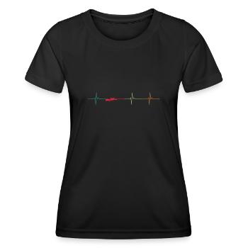 Heartbeat Herzschlag Shirt Sniper Awp - Women's Functional T-Shirt - black - Front - AI Model Female 172 light (172cm)