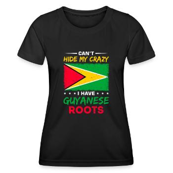 Proud Guyanese - Women's Functional T-Shirt - black - Front - AI Model Female 172 light (172cm)