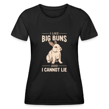 Flemish Giant Rabbit Rabbit Rabbit - Women's Functional T-Shirt - black - Front - AI Model Female 172 light (172cm)