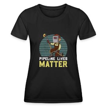 Welder Welding Welding Retro - Women's Functional T-Shirt - black - Front - AI Model Female 172 light (172cm)