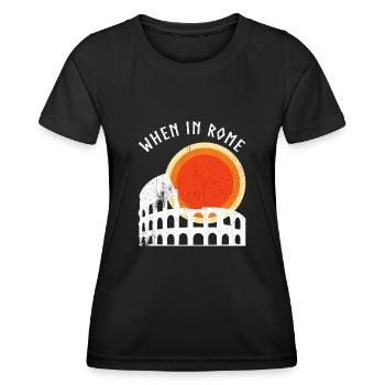 Rome Colosseum Rom Kolosseum - Women's Functional T-Shirt - black - Front - AI Model Female 172 light (172cm)