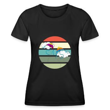 Drachenfliegen Spruch Drachensteigen Geschenk - Frauen Funktions-T-Shirt - Schwarz - Vorne - AI Model Female 172 light (172cm)