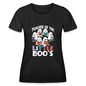 Costume d’Halloween enseignant petits boos célébrer - T-shirt sport Femme - noir - Devant - AI Model Female 172 light (172cm)