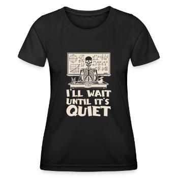 Halloween costume funny teacher celebrate - Women's Functional T-Shirt - black - Front - AI Model Female 172 light (172cm)