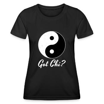 Yin Yang Tai Chi - T-shirt sport Femme - noir - Devant - AI Model Female 172 light (172cm)