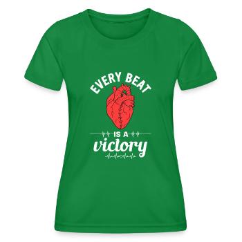 Pontage cardiaque Crise cardiaque Chirurgie cardiaque - T-shirt sport Femme - vert - Devant - AI Model Female 172 dark (172cm)