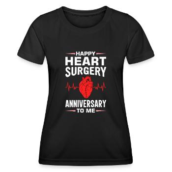Heart Bypass Heart Attack Heart Surgery - Women's Functional T-Shirt - black - Front - AI Model Female 172 light (172cm)