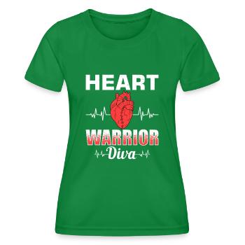 Pontage cardiaque Crise cardiaque Chirurgie cardiaque - T-shirt sport Femme - vert - Devant - AI Model Female 172 dark (172cm)