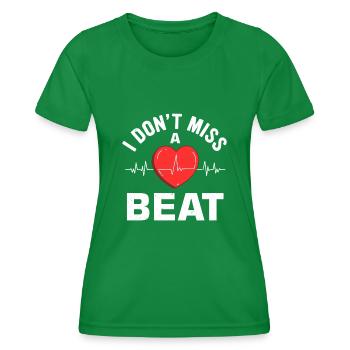 Pontage cardiaque Crise cardiaque Chirurgie cardiaque - T-shirt sport Femme - vert - Devant - AI Model Female 172 dark (172cm)