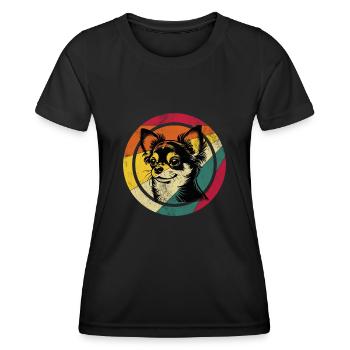 Chihuahua - Frauen Funktions-T-Shirt - Schwarz - Vorne - AI Model Female 172 light (172cm)