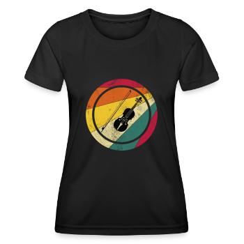 Violin Violin - Women's Functional T-Shirt - black - Front - AI Model Female 172 light (172cm)