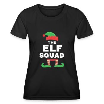 Elf Squad Cute Elf Christmas - Women's Functional T-Shirt - black - Front - AI Model Female 172 light (172cm)