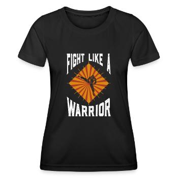Boxen Boxer Kämpfer Kampf Spruch - Frauen Funktions-T-Shirt - Schwarz - Vorne - AI Model Female 172 light (172cm)