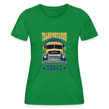 Transportation Squad 5 - Frauen Funktions-T-Shirt - Kelly Green - Vorne - AI Model Female 172 dark (172cm)