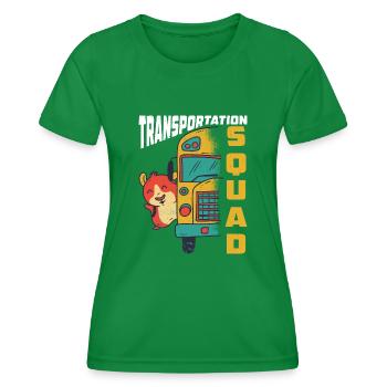 Transportation Squad 7 - Frauen Funktions-T-Shirt - Kelly Green - Vorne - AI Model Female 172 dark (172cm)