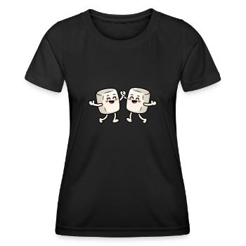 Dancing Marshmallow - Women's Functional T-Shirt - black - Front - AI Model Female 172 light (172cm)