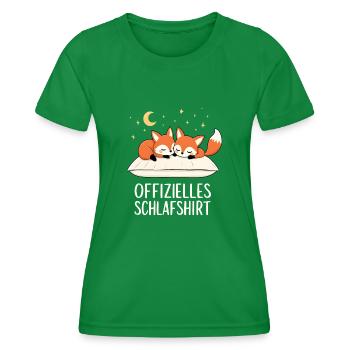 Chemise de nuit officielle Foxes Fox Pair - T-shirt sport Femme - vert - Devant - AI Model Female 172 dark (172cm)