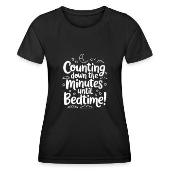 Funny Sleep Saying - Women's Functional T-Shirt - black - Front - AI Model Female 172 light (172cm)