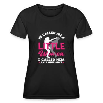 Krav Maga Frauen Motivation - Frauen Funktions-T-Shirt - Schwarz - Vorne - AI Model Female 172 light (172cm)