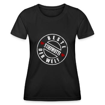Beste Stiefmutter Der Welt - Frauen Funktions-T-Shirt - Schwarz - Vorne - AI Model Female 172 light (172cm)