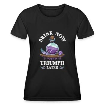 Potion Fantasy Enthusiast RPG Gamer - Women's Functional T-Shirt - black - Front - AI Model Female 172 light (172cm)