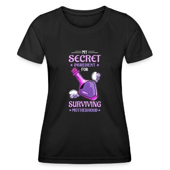 Potion Fantasy Enthusiast RPG Gamer - Women's Functional T-Shirt - black - Front - AI Model Female 172 light (172cm)