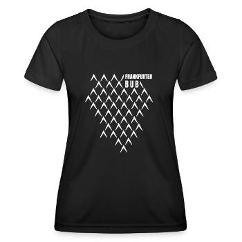 Frankfurter Bub FFM Hessen dialecte Bembel Äppler - T-shirt sport Femme - noir - Devant - AI Model Female 172 light (172cm)