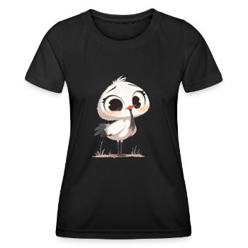 Grues Grues - T-shirt sport Femme - noir - Devant - AI Model Female 172 light (172cm)