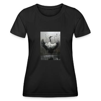 Grues Grues - T-shirt sport Femme - noir - Devant - AI Model Female 172 light (172cm)