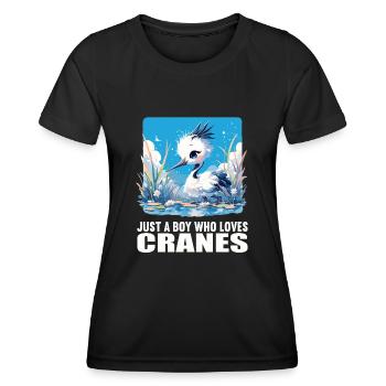 Grues Grues - T-shirt sport Femme - noir - Devant - AI Model Female 172 light (172cm)