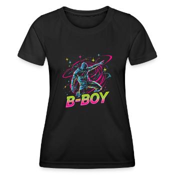 B-Boy Breakdance Breakdancer Urban Hip Hop - Women's Functional T-Shirt - black - Front - AI Model Female 172 light (172cm)