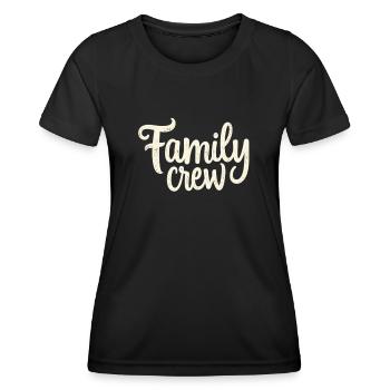 Family Crew Family Large Family Families - Women's Functional T-Shirt - black - Front - AI Model Female 172 light (172cm)