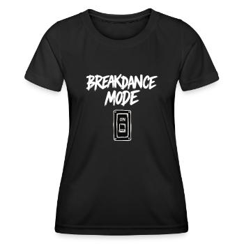 Mode Breakdance sur Breakdance Breakdance - T-shirt sport Femme - noir - Devant - AI Model Female 172 light (172cm)