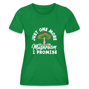 Juste un collectionneur de promesses de champignons - T-shirt sport Femme - vert - Devant - AI Model Female 172 dark (172cm)