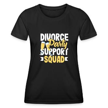 Divorce Party Support Command Divorce - Women's Functional T-Shirt - black - Front - AI Model Female 172 light (172cm)