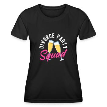 Divorce Party Squad Cheers Divorce - Women's Functional T-Shirt - black - Front - AI Model Female 172 light (172cm)