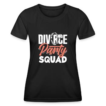 Scheidung Party Squad Feier Scheidung - Frauen Funktions-T-Shirt - Schwarz - Vorne - AI Model Female 172 light (172cm)